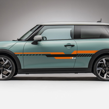 Side Racing 2 colors stripes graphics decal for Mini Cooper S 3 2