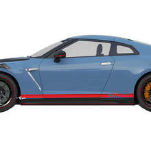 2x Side Doors Graphics Nismo Stripe Line Decal Kit for Nissan GT-R 2