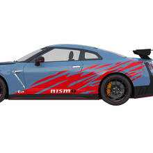 2x Side Graphics Nismo Stripe Line Decal Kit for Nissan GT-R 2