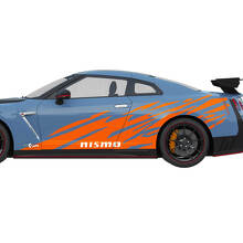 2x Side Graphics Nismo Stripe Line Decal Kit for Nissan GT-R 3