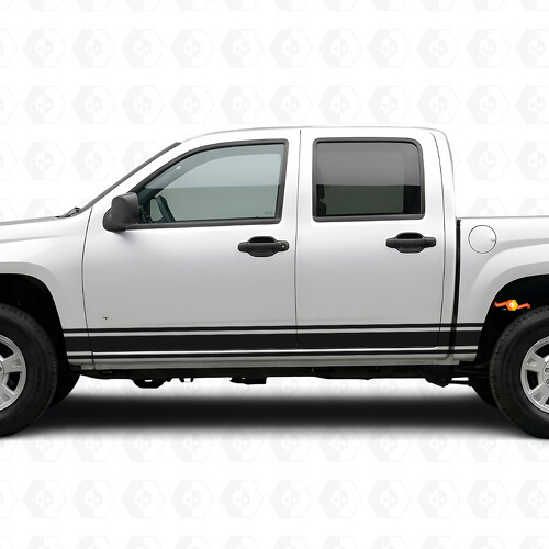 Slim Accent Door & Bedside Vinyl Stripes for Chevrolet Colorado 1st Gen 2004-2012