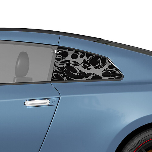 Side Rear Window Graphics Decals Stickers Kit for Nissan GT-R