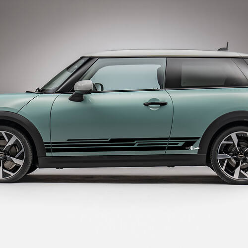 Side Racing Lower stripes graphics decal for Mini Cooper S