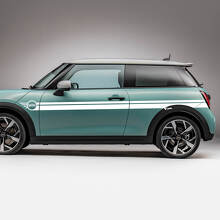 Side Mini Doors Racing stripes graphics decal for Mini Cooper S 2