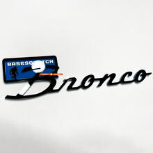 Bronco BaseSquatch Yeti Sasquatch Bigfoot Fender Badges Tailgate Emblem 3D Badge Black vs Blue 3
