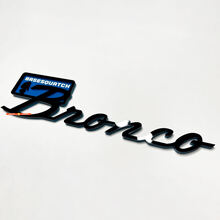Bronco BaseSquatch Yeti Sasquatch Bigfoot Fender Badges Tailgate Emblem 3D Badge Black vs Blue 4