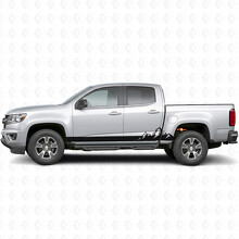Mountain Range Door & Rocker Panel Vinyl Stripes for Chevrolet Colorado 2nd Gen 2015-2022_2