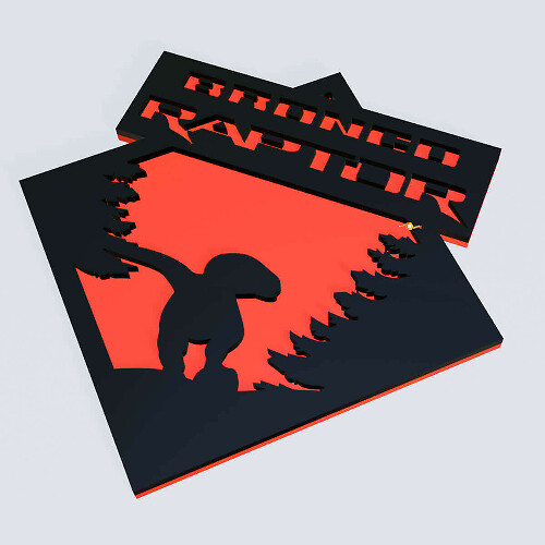 Fender Badges Tailgate Emblem 3D Badge for Ford Bronco Raptor Edition