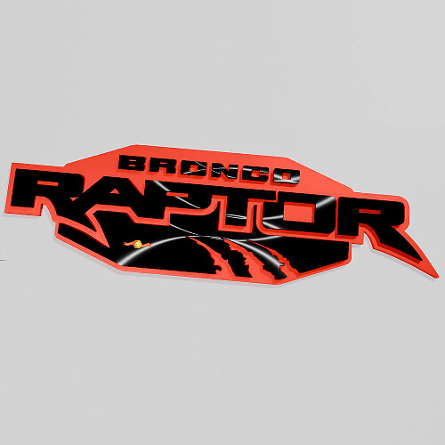 Fender Badges Tailgate Emblem 3D Badge 2 for Ford Bronco Raptor Edition