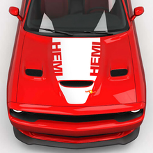 Hood Wrap Central Hemi Hood Blackout Vinyl Decal Sticker for Dodge Challenger 2 2