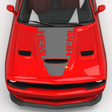 Hood Wrap Central Hemi Hood Blackout Vinyl Decal Sticker for Dodge Challenger 2 3