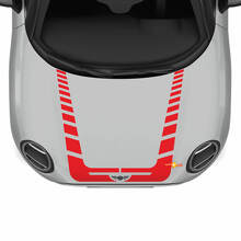 Hood Racing Stripes Rally Decal graphics sticker for MINI Cooper 3
