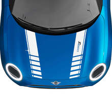 Hood Racing Stripes Rally Decal graphics sticker for MINI Cooper S 2