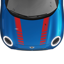 Hood Racing Stripes Rally Decal graphics sticker for MINI Cooper S 3