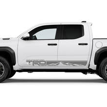 TRD off Road Mountains Side Rocker Panel Decals Stickers for Toyota Tacoma Fourth generation 2
