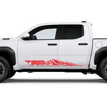 TRD off Road Mountains Door Side Rocker Panel Decals Stickers for Toyota Tacoma 4th Gen 2