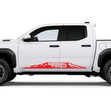 TRD off Road Mountains Door Side Rocker Panel Decals Stickers 2 for Toyota Tacoma 4th Gen 3