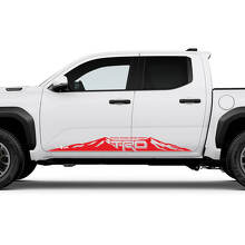 TRD off Road Mountains Side Rocker Panel Decals Stickers for Toyota Tacoma 4th Gen 2 3