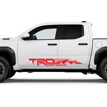 TRD off Road Mountains Forest Side Rocker Panel Decals Stickers for Toyota Tacoma 4th Gen 3