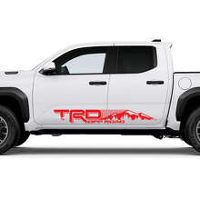 TRD off Road Mountains Forest Side Rocker Panel Decals Stickers for Toyota Tacoma 4th Gen 3