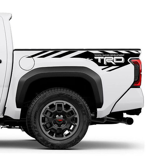 TRD off Road Mountains Bedside Truck Decals Stickers for Toyota Tacoma 4th Gen