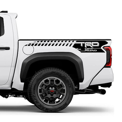 TRD off Road Mountains Bedside Truck Decals Stickers for Toyota Tacoma 4th Gen 3