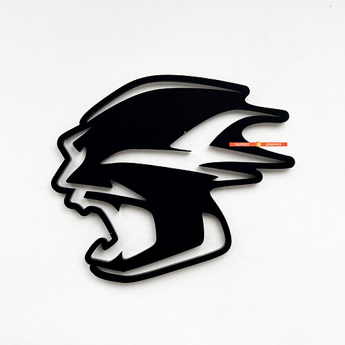 Black Banshee Custom 3D Badge Fender Badges Tailgate Emblem Front Grille Badge fit Dodge Charger Daytona SRT 2 1