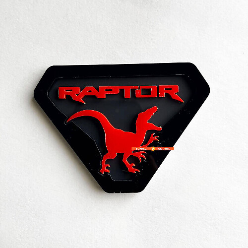 Dinosaur 3D Tailgate Emblem Badge for Power Truck