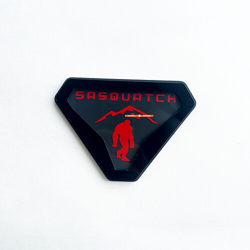 Sasquatch Yeti Bigfoot Fender Badges Tailgate Emblem 3D Badge 1
