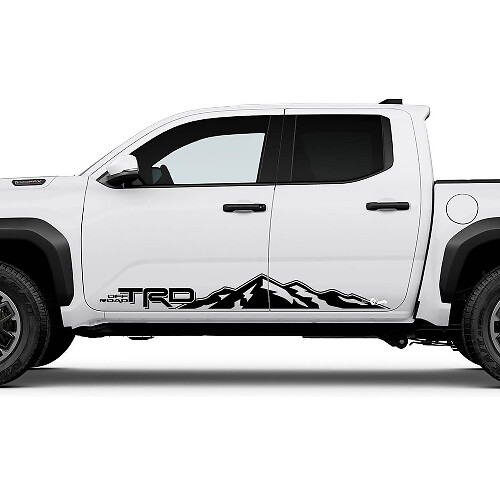 TRD Off Road Side Mountains Rocker Panel Decals Stickers for Toyota Tacoma 1
