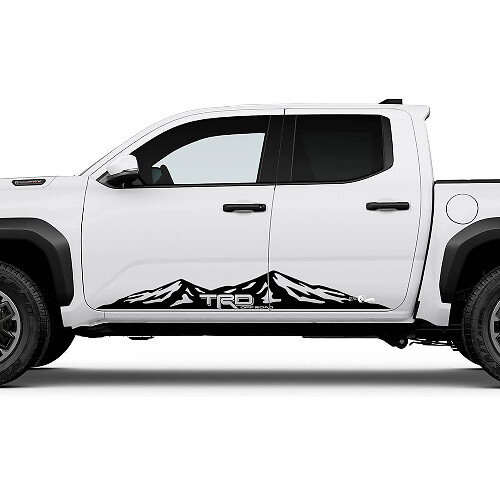 TRD Off Road Side Mountains Rocker Panel Decals Stickers for Toyota Tacoma 2