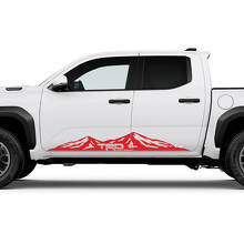TRD Off Road Side Mountains Rocker Panel Decals Stickers for Toyota Tacoma 2 3