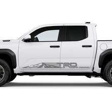 TRD Off Road Mountains Stripes Side Rocker Panel Decals Stickers for Toyota Tacoma 2