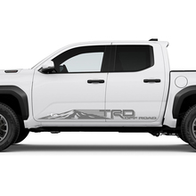 TRD Off Road US Side Mountains Rocker Panel Decals Stickers for Toyota Tacoma 2 2