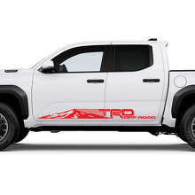 TRD Off Road Mountains Stripes Side Rocker Panel Decals Stickers for Toyota Tacoma 3
