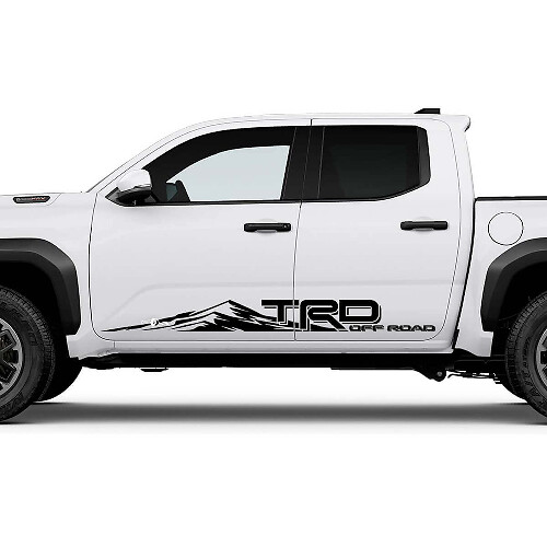 TRD Off Road Side Mountains Rocker Panel Decals Stickers for Toyota Tacoma 4