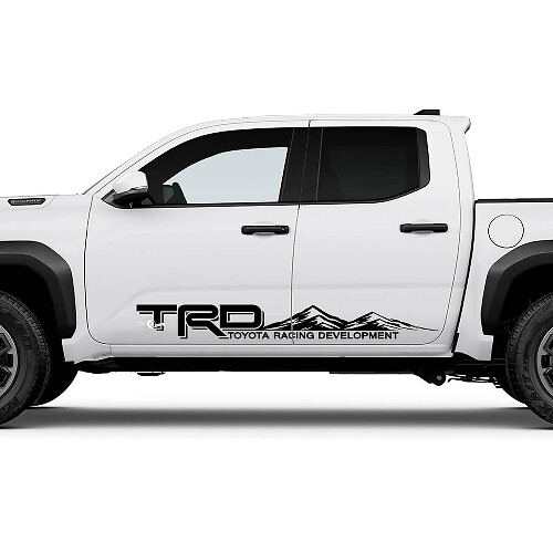 TRD Off Road Side Mountains Rocker Panel Decals Stickers for Toyota Tacoma 5