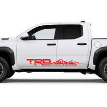 Lettering TRD Off Road Mountains Side Rocker Panel Decals Stickers for Toyota Tacoma 3