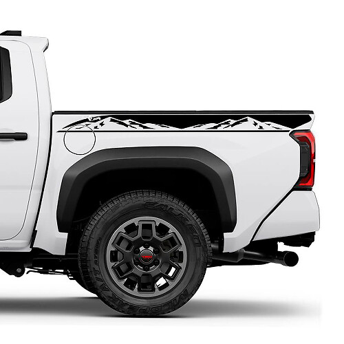 Mountains Bedside Truck Decals Stickers for Toyota Tacoma 4th Gen 1