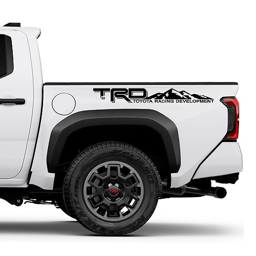 TRD off Road Mountains Bedside Truck Decals Stickers for Toyota Tacoma 1