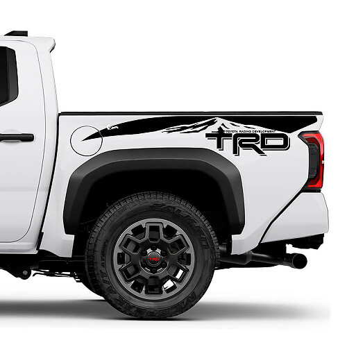 TRD off Road Mountains Bedside Truck Decals Stickers for Toyota Tacoma 2