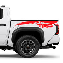TRD off Road Mountains Bedside Truck Decals Stickers for Toyota Tacoma 2 3