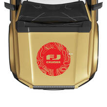 FJ Cruiser Topographic Map Wrap Hood Decal Sticker for Toyota FJ Cruiser 3