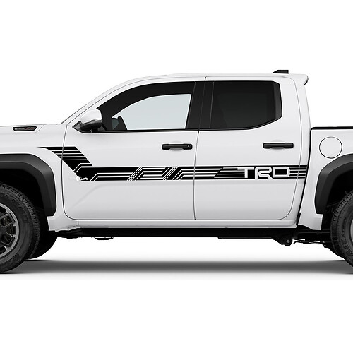 TRD off Road Doors Side Bedside Truck Decals Stickers for Toyota Tacoma 4th Gen 1