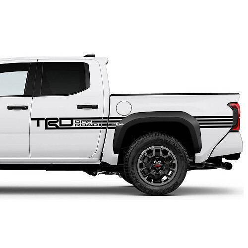 TRD off Road Doors Side Bedside US Truck Decals Stickers for Toyota Tacoma 4th Gen