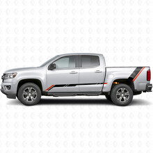 Rising Accent Door & Bedside Vinyl Stripes for Chevrolet Colorado 2nd Gen 2015-2022_2
