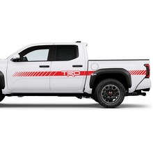 TRD off Road Doors Side Bedside Racing Stripe Truck Decals Stickers for Toyota Tacoma 4th Gen 3