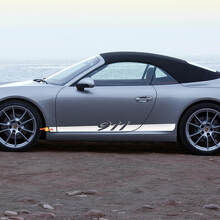 Side 911 Doors Stripes Kit Decal Sticker for Porsche 911 2