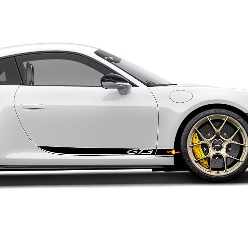 Side 911 GT3 Doors Stripes Kit Decal Sticker for Porsche 911 GT3