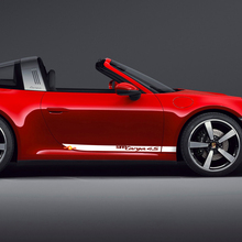 Side 911 Targa 4S Doors Stripes Kit Decal Sticker for Porsche 911 Targa 4S 2
